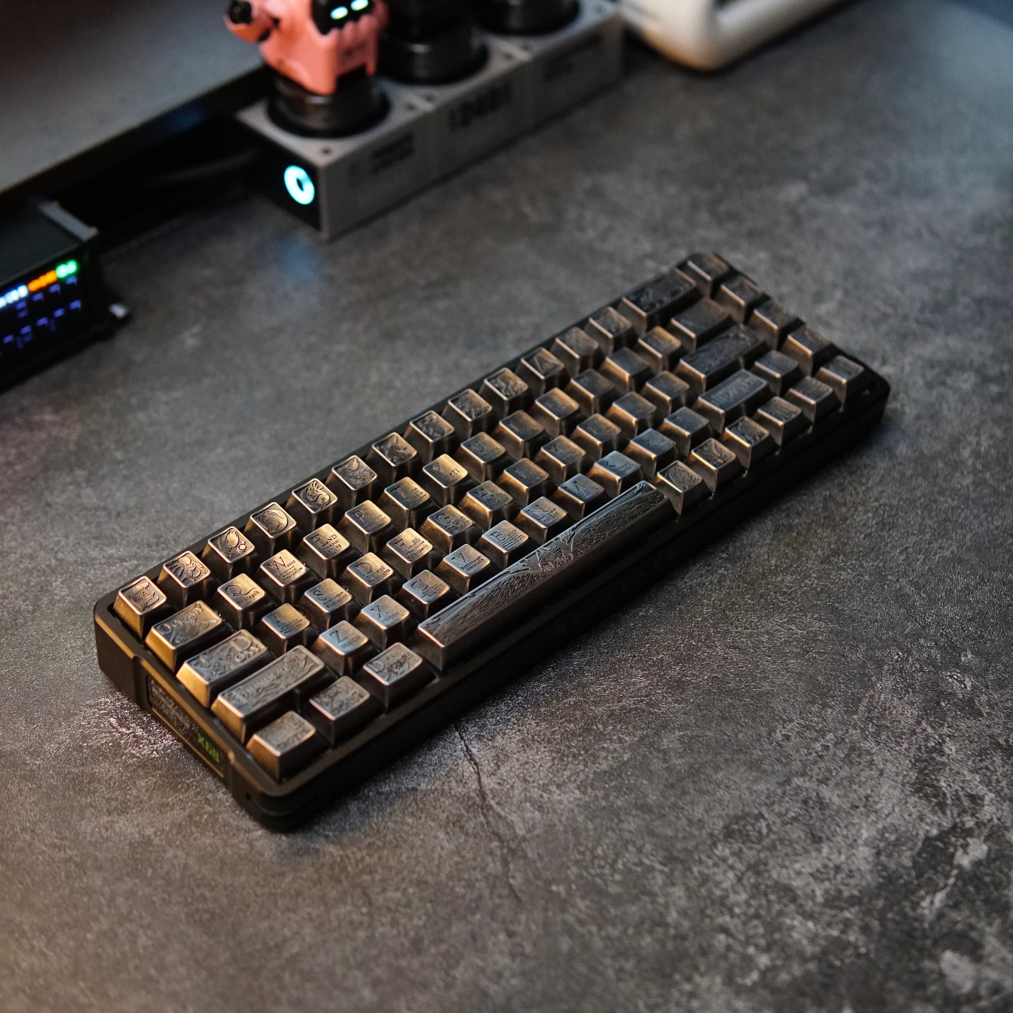 Animali Fantastici e Dove Trovarli Theme, Metal Set Keycaps, Peripheral Personalized Keycap Set