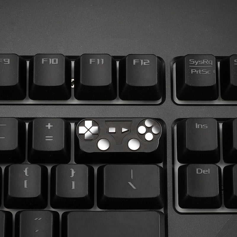 Game console controller, metal anode personalized keycaps, mechanical keyboard decorative metal keycaps