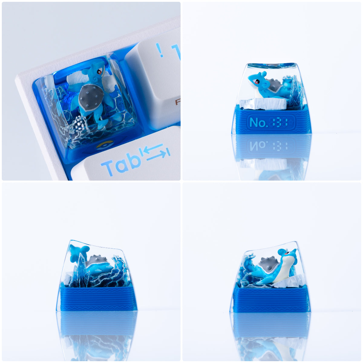 Customized personalized keycaps DIY resin drip glue translucent single ESC customized Pok é mon pet Pok é mon 3D picture book mechanical keyboard resin translucent keycaps