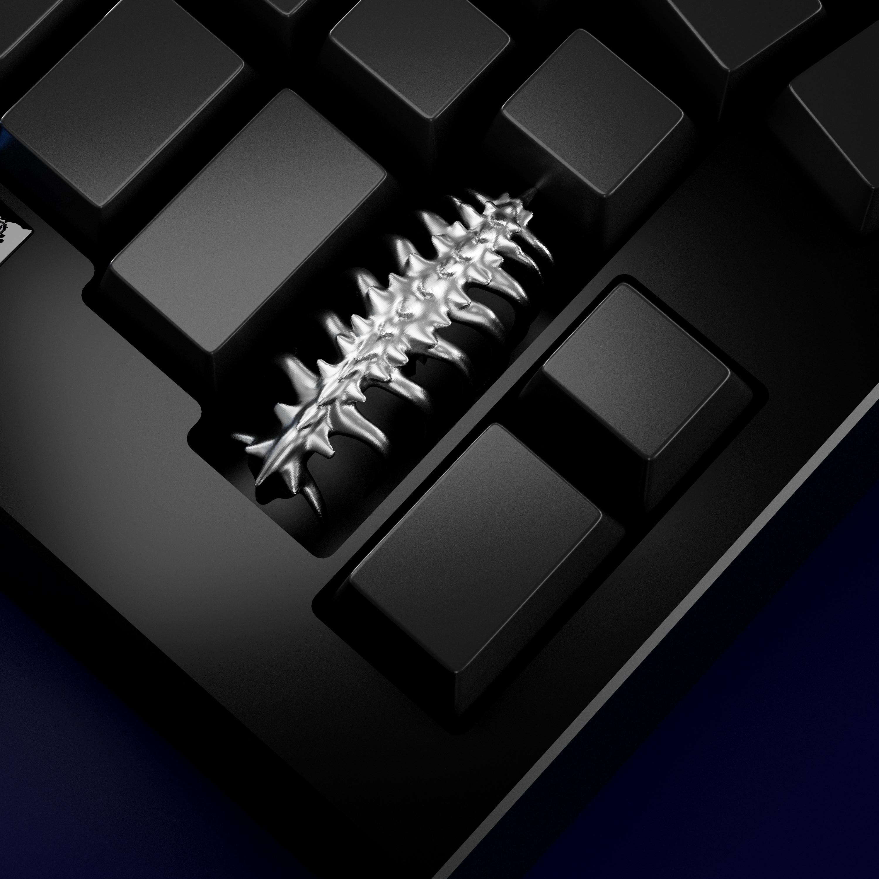Metal shaped face hugging bug personalized keycap, customized metal keycap, enter key 2.25U