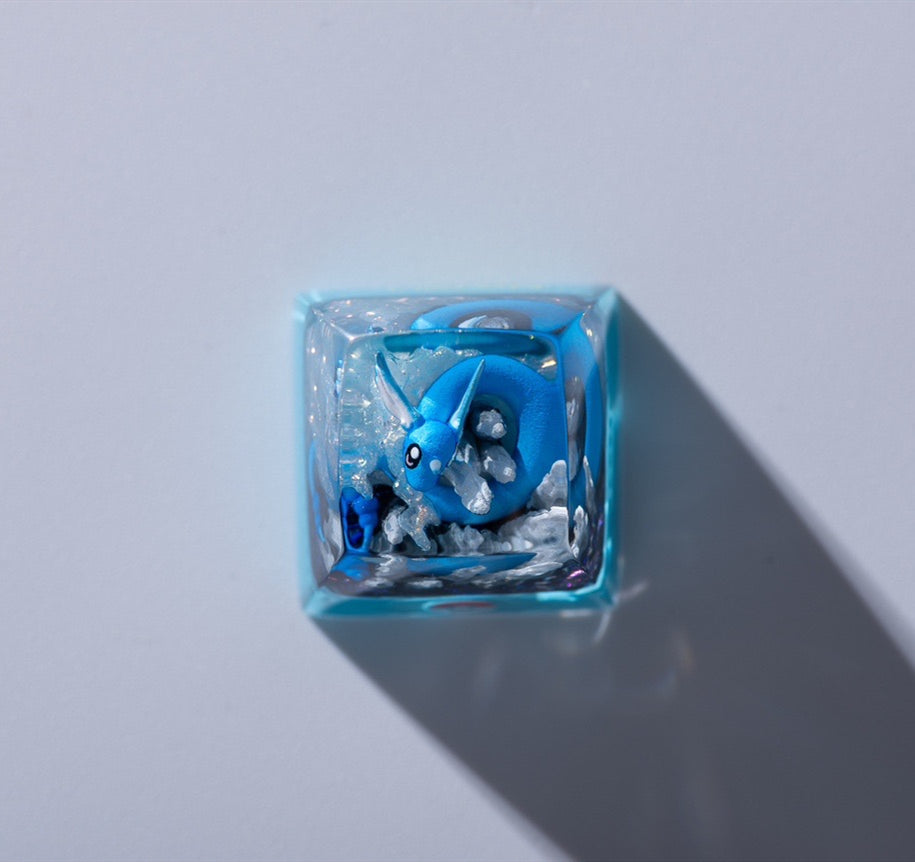 Customized personalized keycaps DIY resin drip glue translucent single ESC customized Pok é mon pet Pok é mon 3D picture book mechanical keyboard resin translucent keycaps