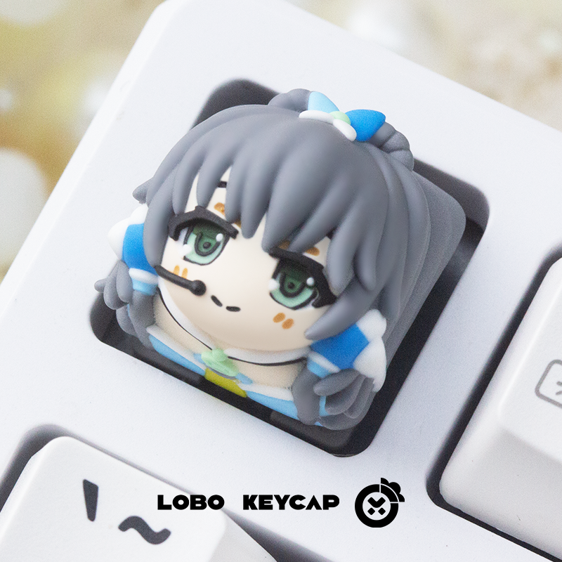 VOCALOID, Virtual singer, multi-color resin molded personalized keycaps, anime virtual character keycaps.