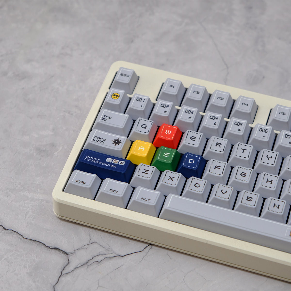 Windows Minesweeper Theme Magnetic Axis Mechanical Keyboard Keycaps PBT Thermal Sublimation Customization