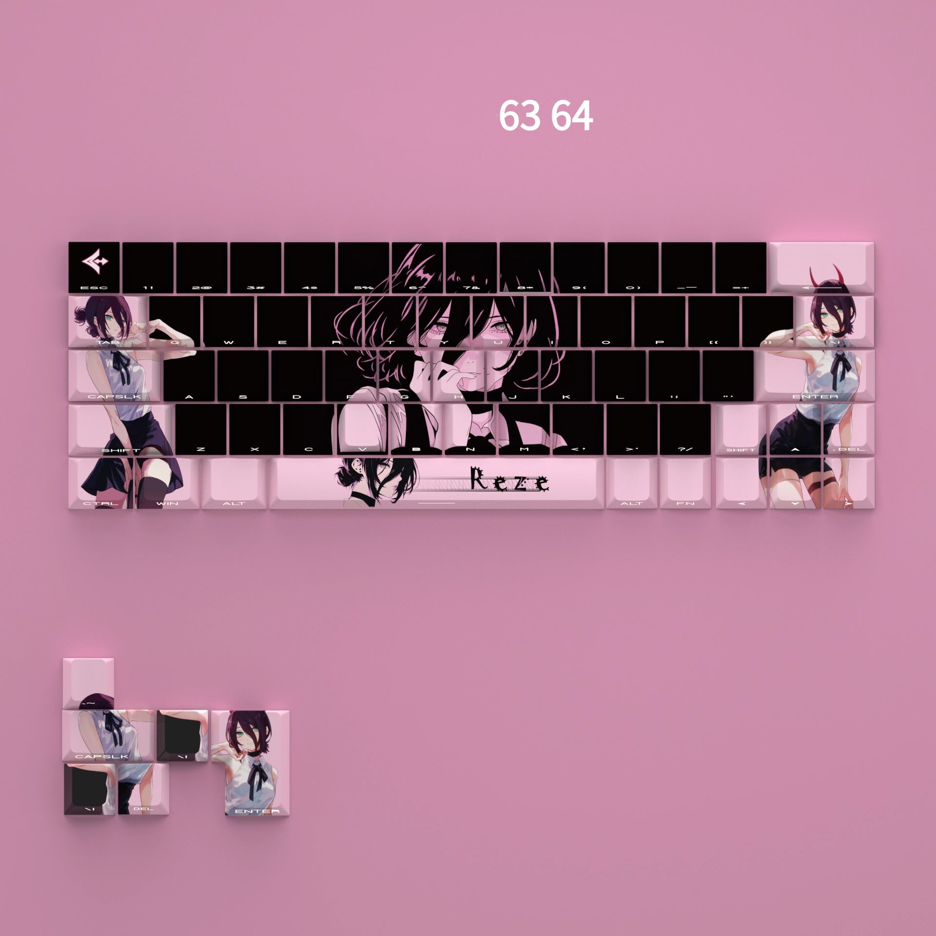 Chainsaw Man,Reze, Animation anime original height PBT suit keycap, decorative keycap