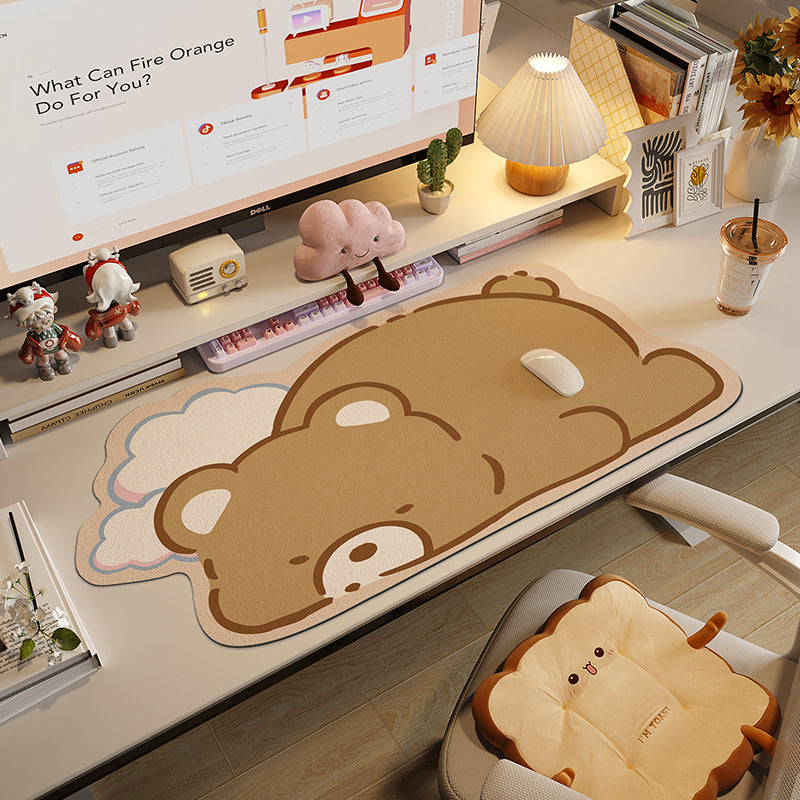 Irregular mouse pad, oversized laptop, office desktop keyboard pad, computer desk pad, customizable student desk pad