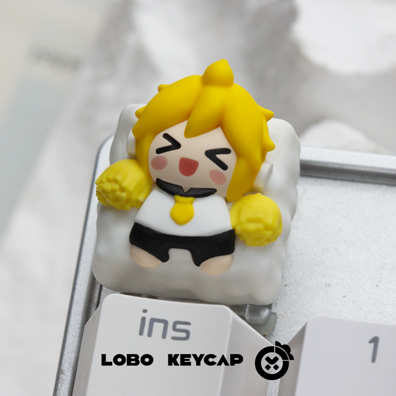 VOCALOID~Hatsune Miku Jingyin Gemini Personality Resin Art Keycap Mechanical Keyboard Keycap