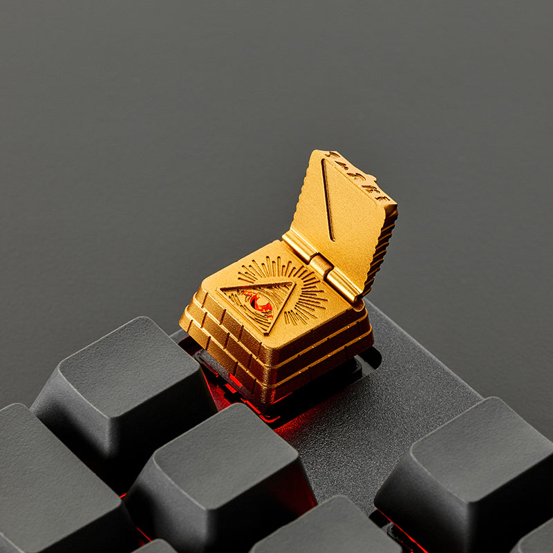 Egyptian Pharaoh Personalized Creative Metal Keycaps, Foldable Personalized Keycaps, Decorative Keycaps