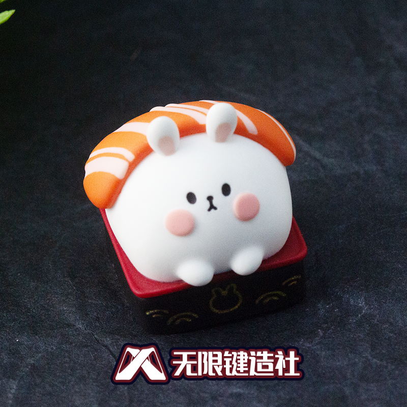 Sushi Rabbit Cute Keycaps Original Personalized Custom Resin Mechanical Keyboard Keycaps