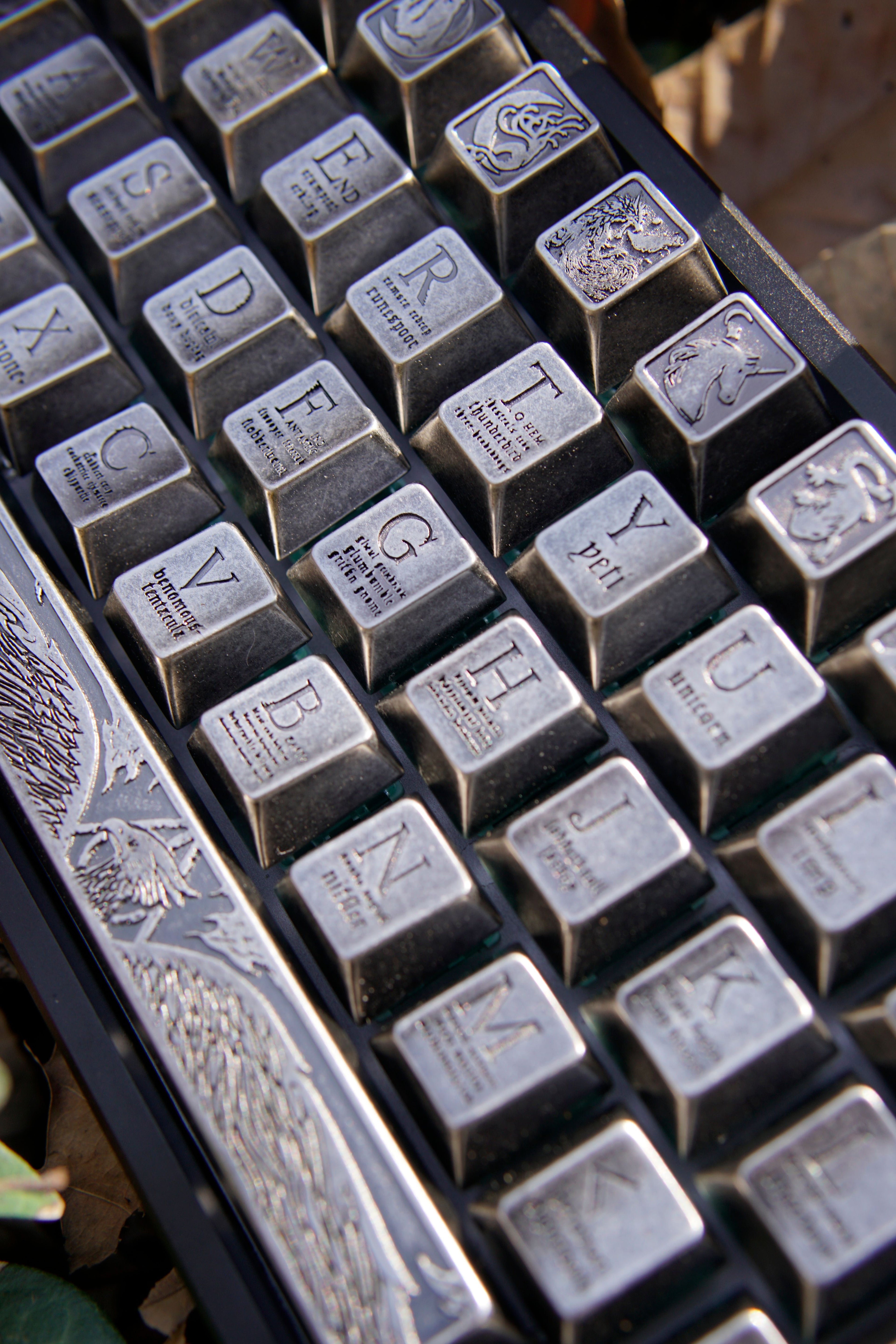 Animali Fantastici e Dove Trovarli Theme, Metal Set Keycaps, Peripheral Personalized Keycap Set
