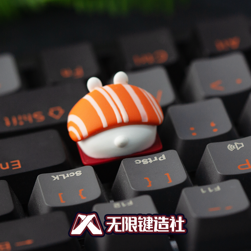 Sushi Rabbit Cute Keycaps Original Personalized Custom Resin Mechanical Keyboard Keycaps