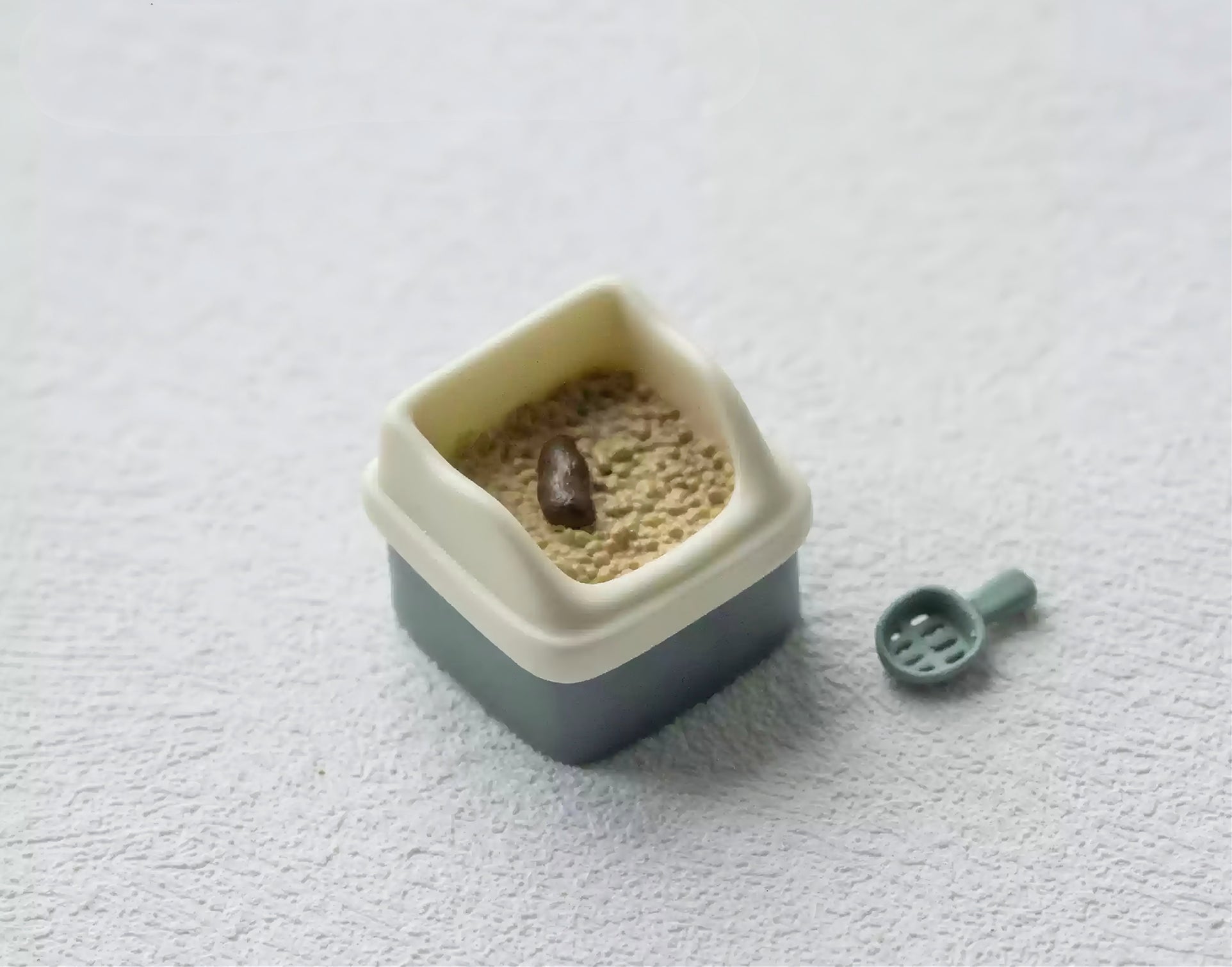 Cat litter box keycaps, personalized keycaps, mechanical keyboard peripherals, funny and creative keycaps
