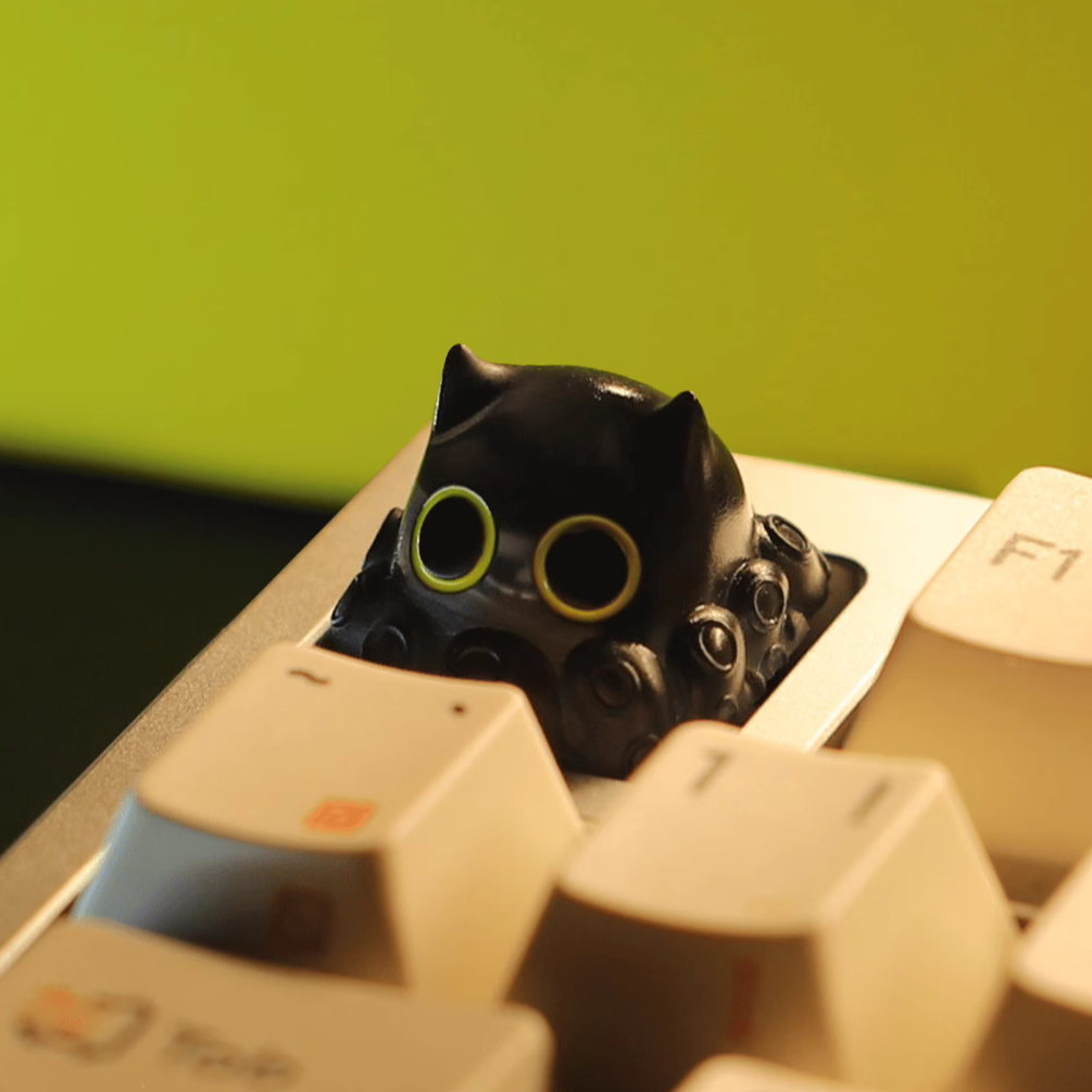 Lord of Mysteries, Cute Octopus Personalized Keycaps, Resin Keycaps, Mechanical Keyboard Decorative Keycaps