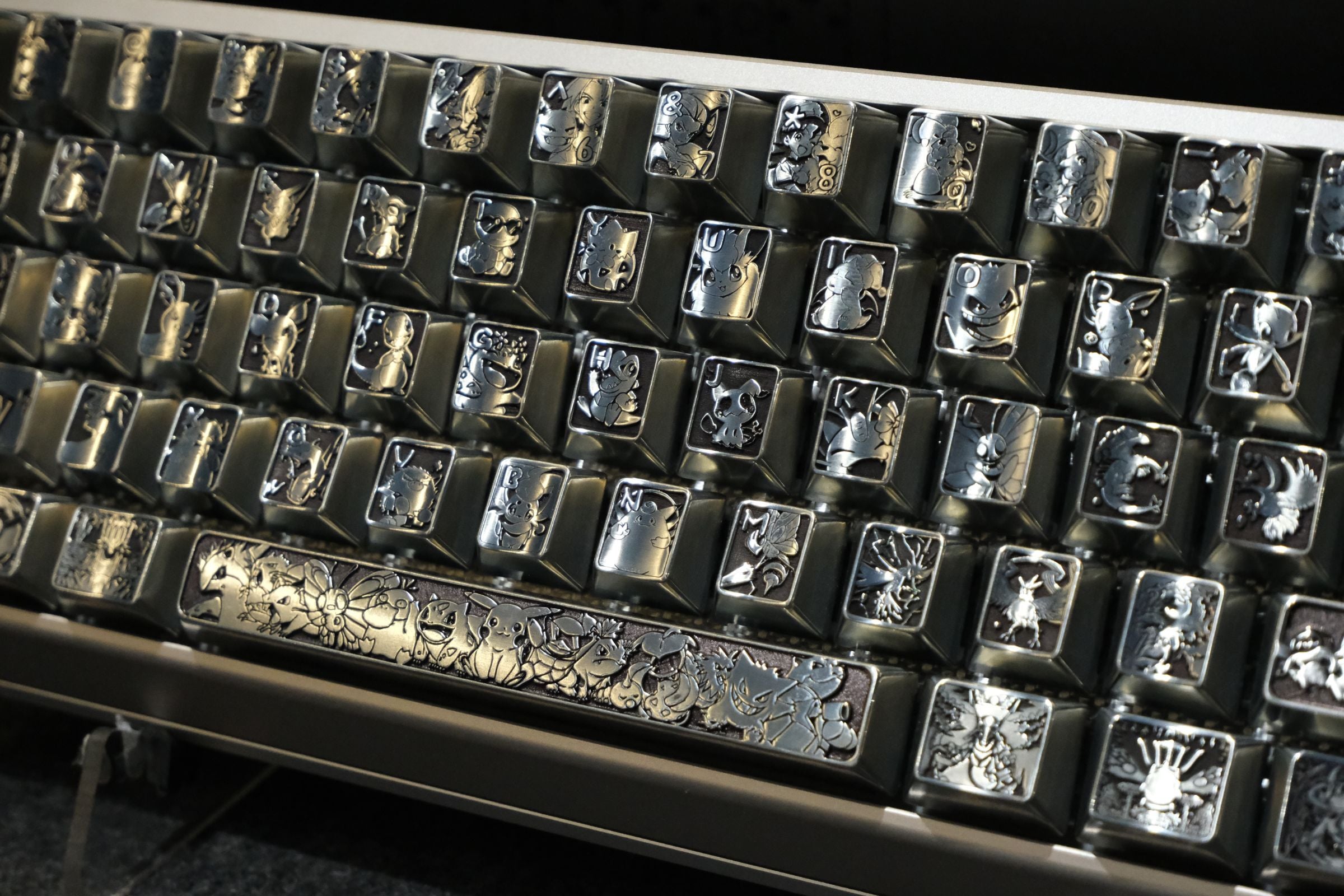 Pok é mon Theme, Metal Personalized Keycap Set Keycaps, Game Anime Theme Personalized Keycaps