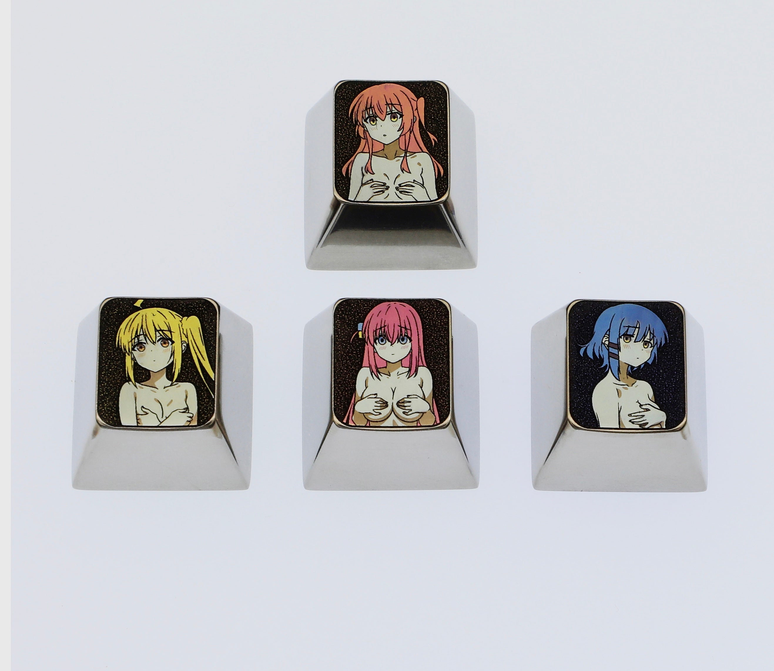 BOCCHI THE ROCK! Directional key combination set, metal personalized keycaps, mechanical keyboard decorative keycaps