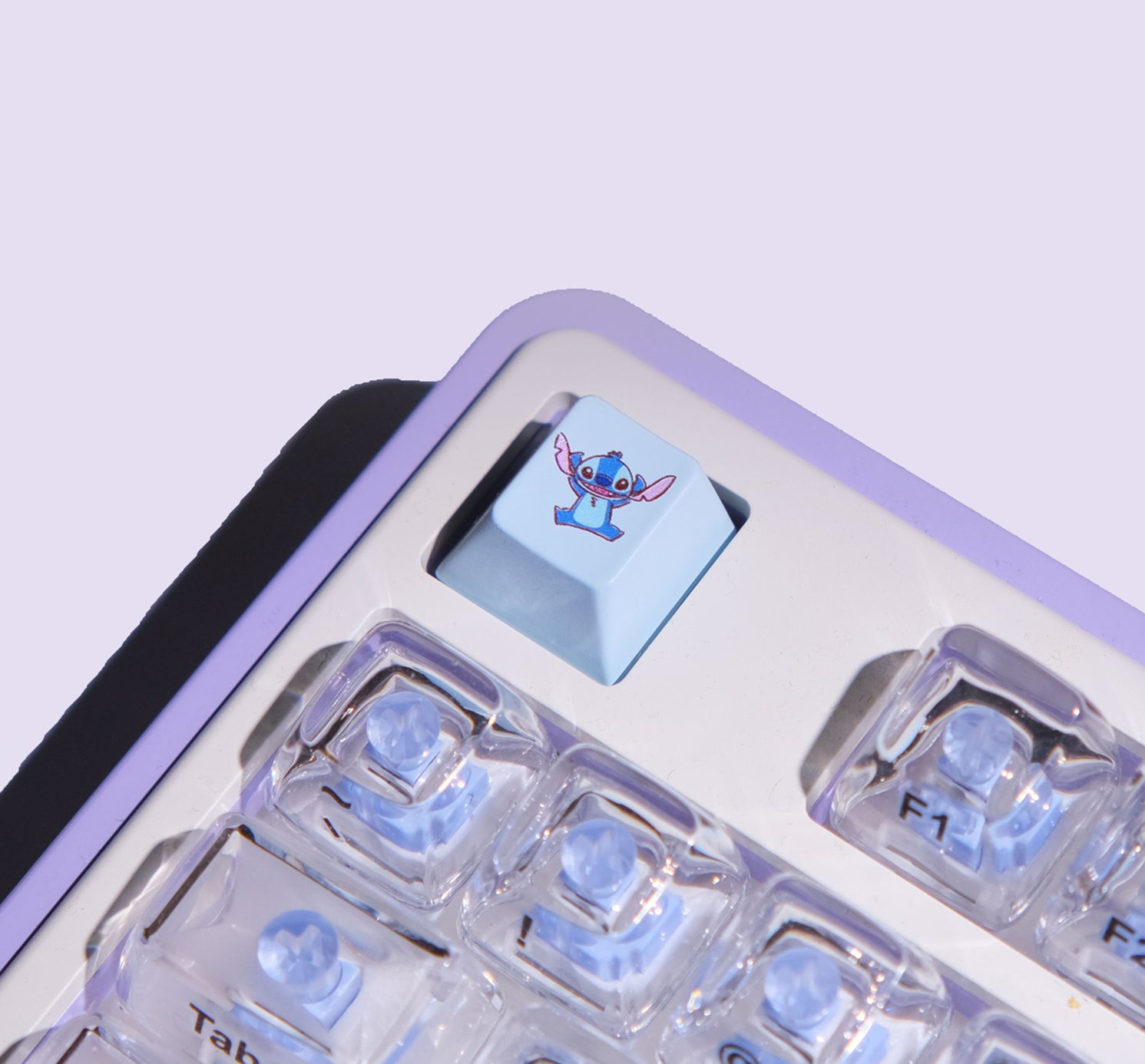 Stitch, zinc alloy UV keycaps, decorative keycaps for mechanical keyboards