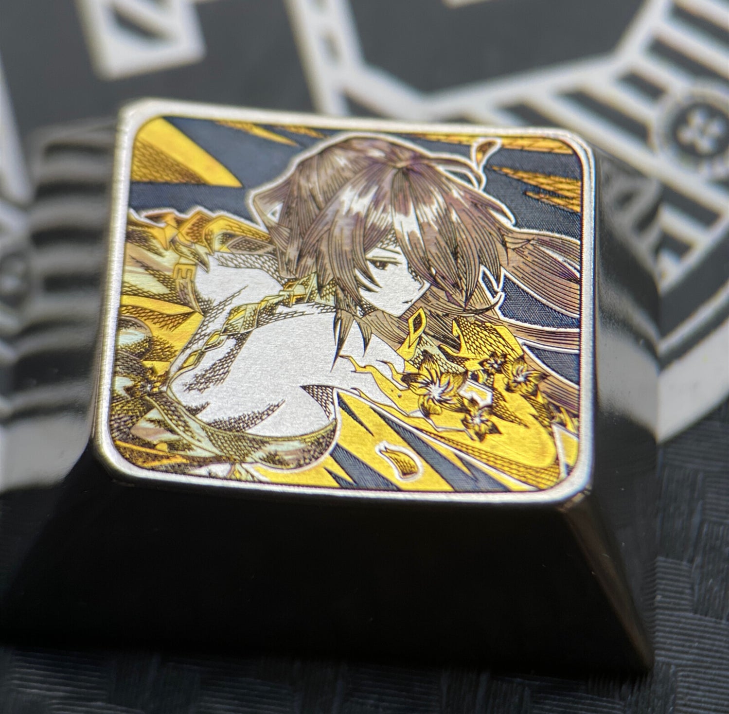 Honkai,Raiden Bosenmori Mei, Precision carved titanium alloy keycaps, 1.25U personalized keycaps