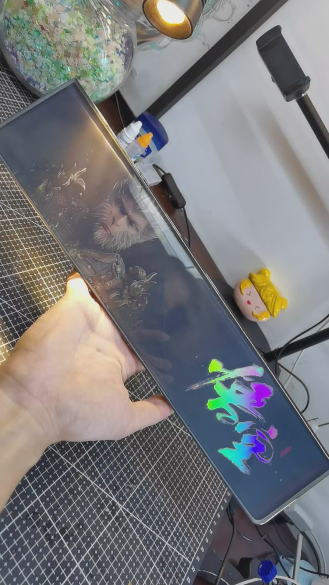 Black Myth: Wukong,Keyboard holder, Handmade custom resin hand support, keyboard accessories