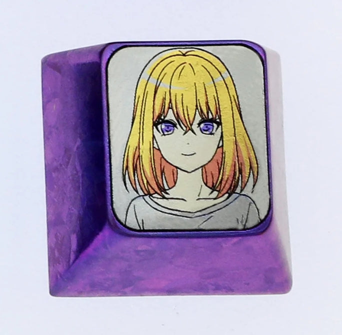 Ave Mujica 5 people, 1U titanium alloy carved keycaps, metal personalized keycaps, keyboard decorative art keycaps