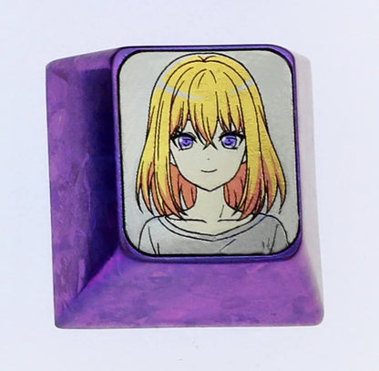 Ave Mujica 5 people, 1U titanium alloy carved keycaps, metal personalized keycaps, keyboard decorative art keycaps