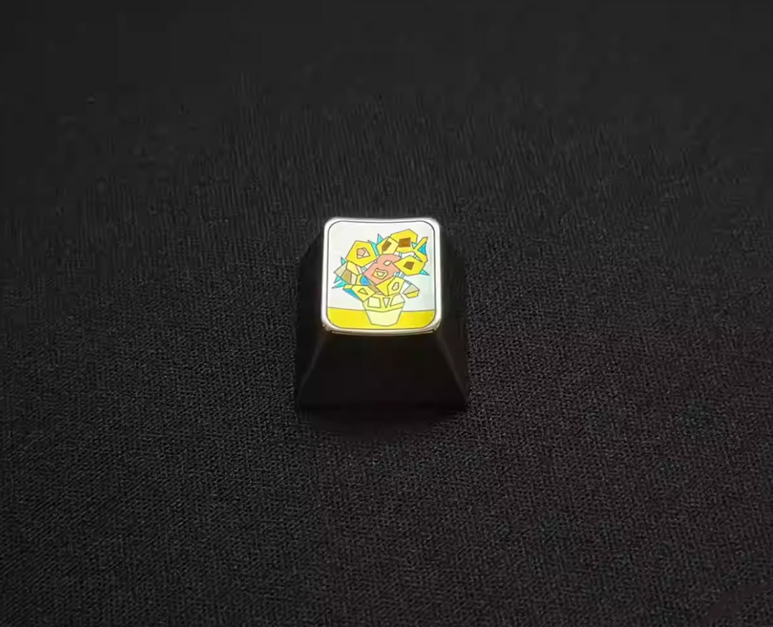 World renowned paintings, artist series, titanium alloy carved and painted, mechanical keyboard personalized decorative keycaps.