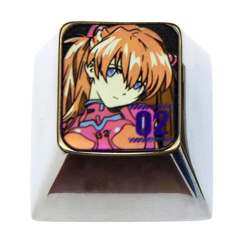EVA， Number key series 1U titanium alloy personalized keycaps, metal keycaps around anime characters