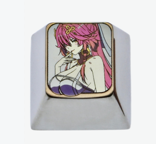 Wuthering Waves，Titanium alloy carved keycaps, personalized keycaps, anime game keycaps.