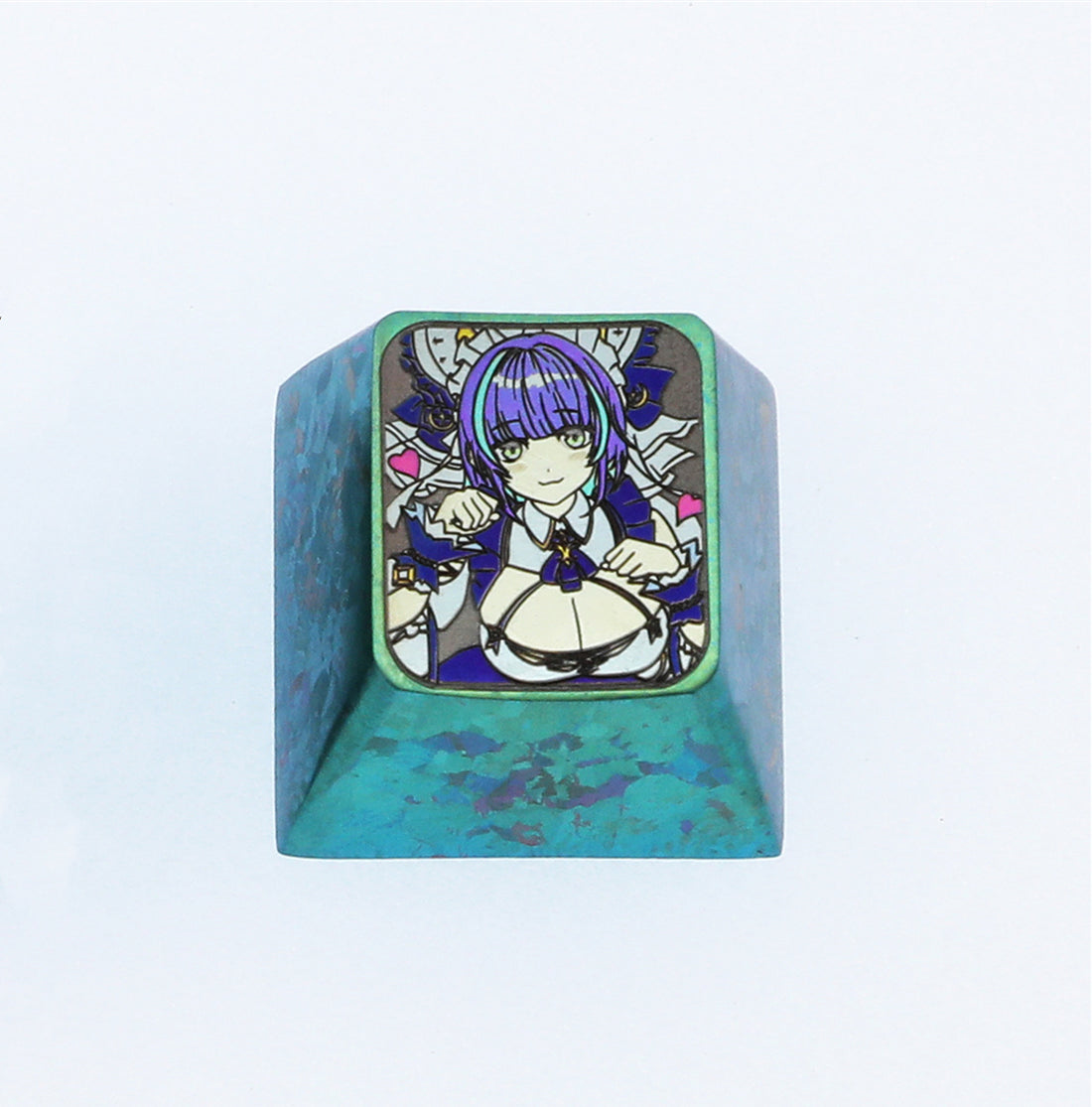 Azur Lane， Colored titanium alloy carved keycaps, mechanical keyboard decorative keycaps