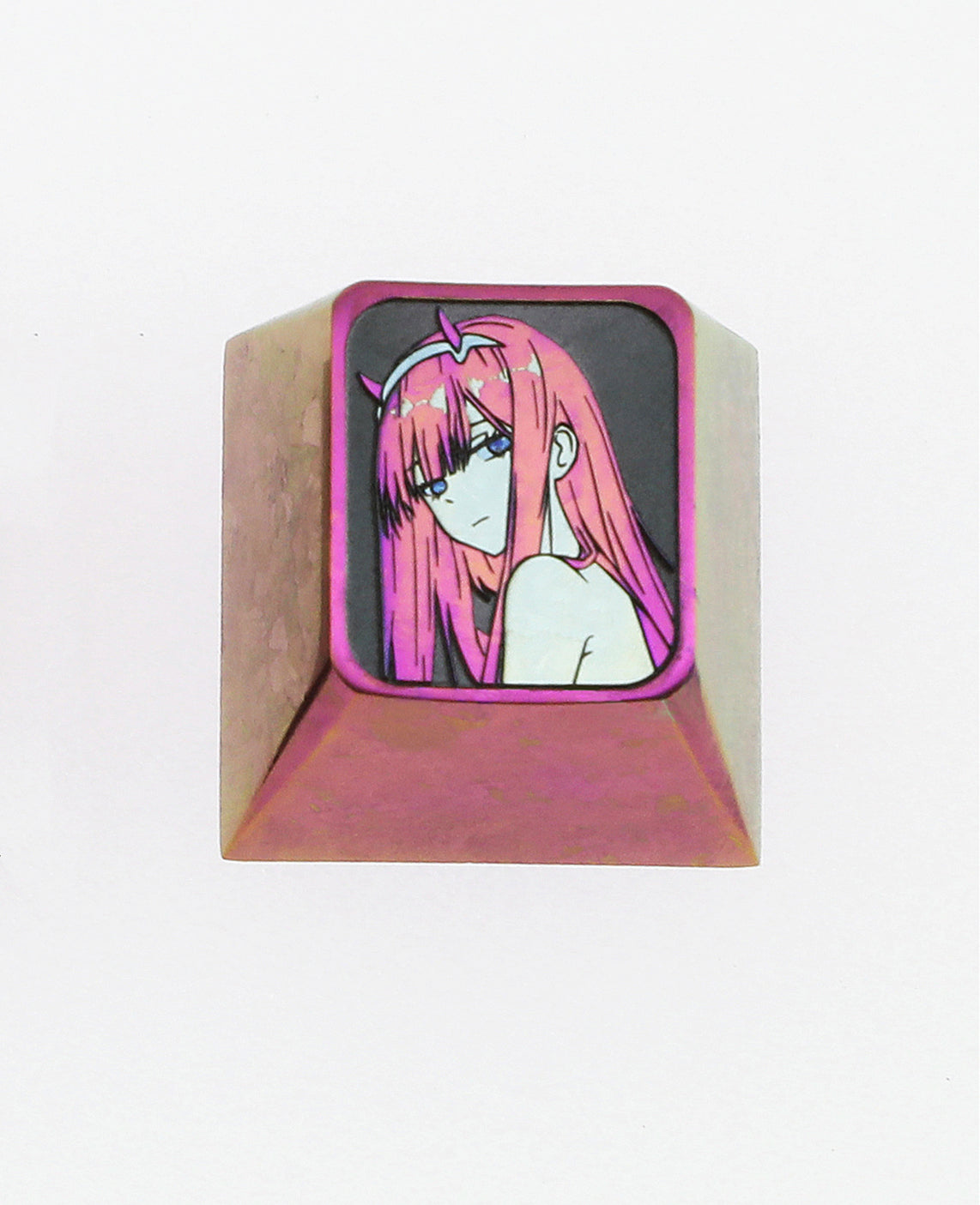 Darling Keyboard DARLING in the FRANXX 02 color titanium alloy keycaps, personalized ke ...