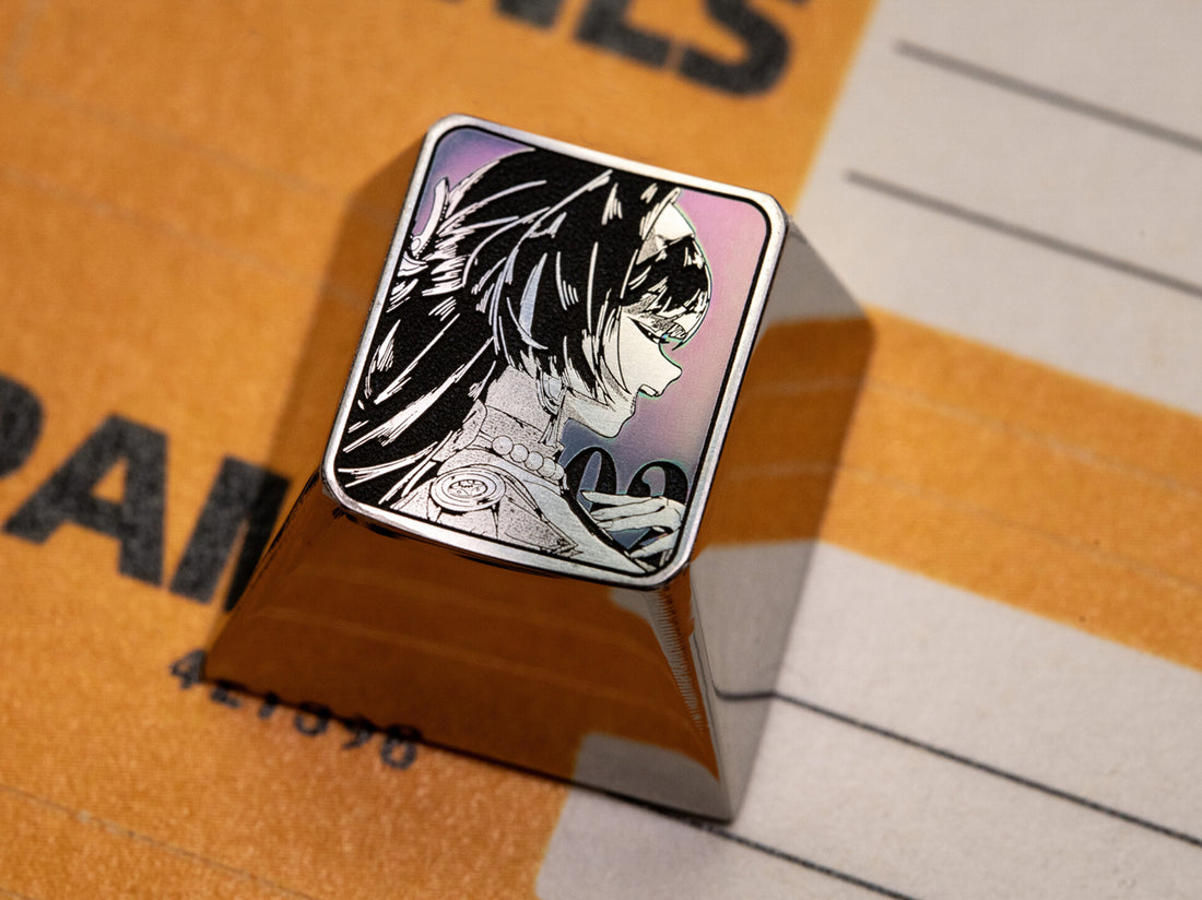 Zenless Zone Zero,ZZZ，Astra Yao， Titanium alloy keycaps laser engraving+dazzling colors (refracted at different angles), metal personalized keycaps