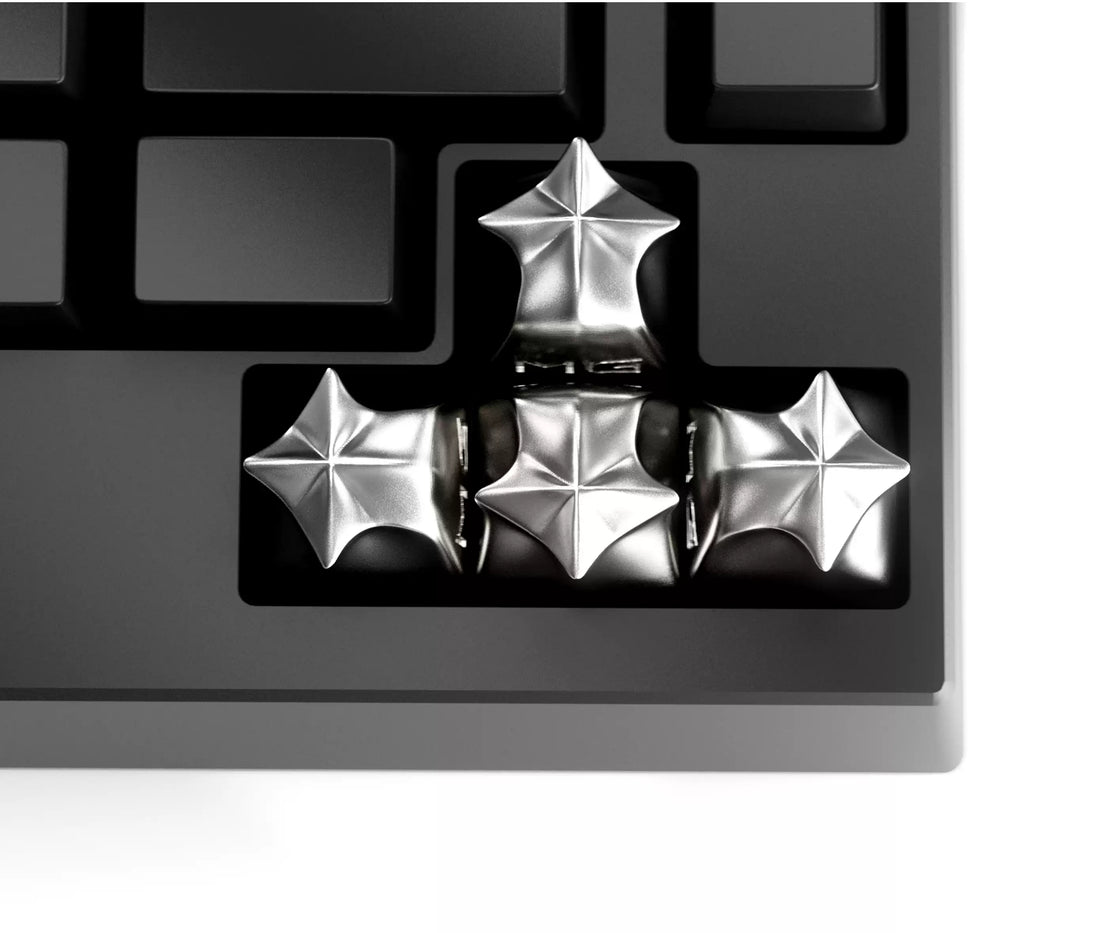 Star personalized keycaps, customized metal aluminum alloy keycaps, directional keys