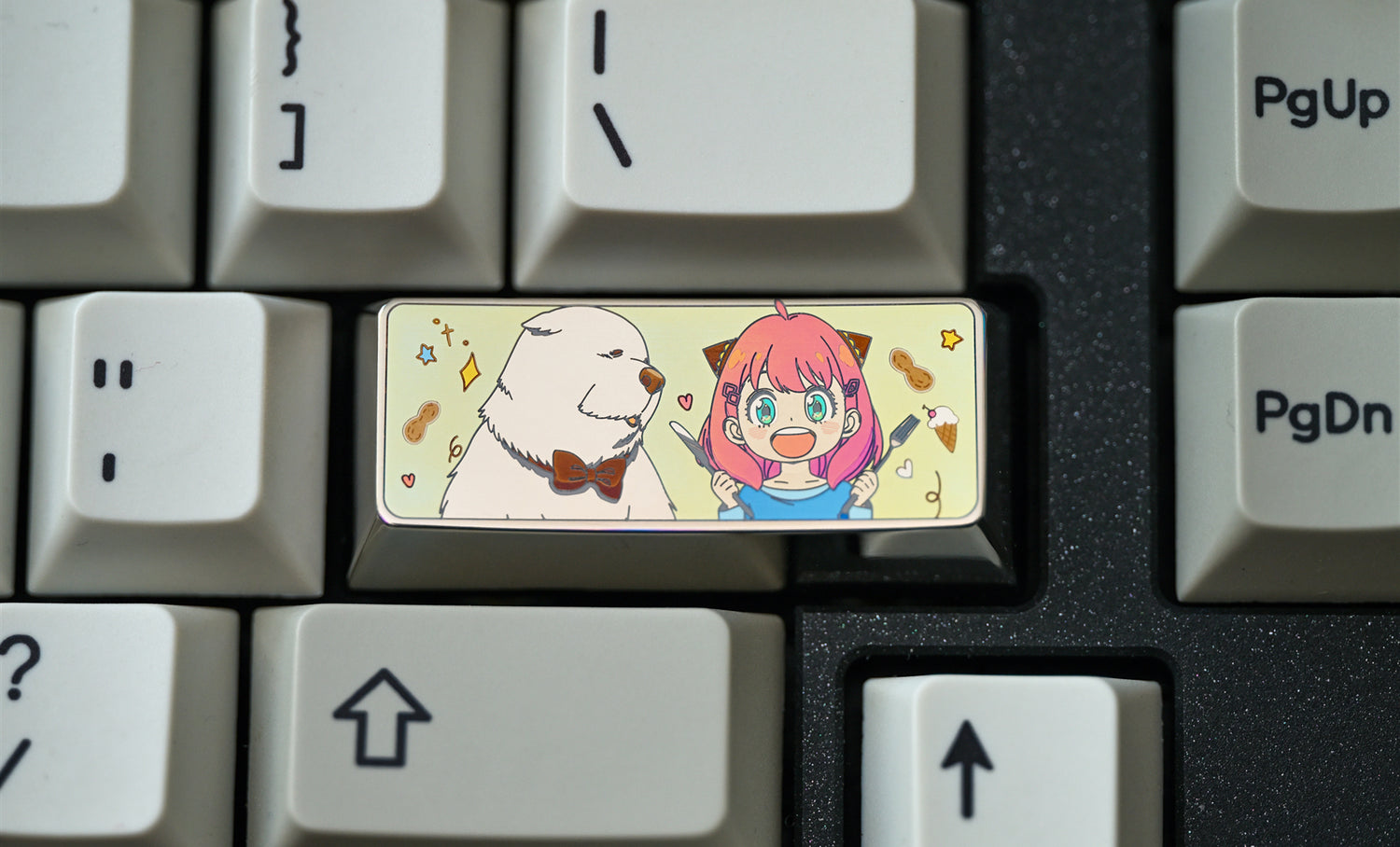 SPY × FAMILY, Anya2.25U Enter key titanium alloy metal personalized keycap, keyboard decorative keycap