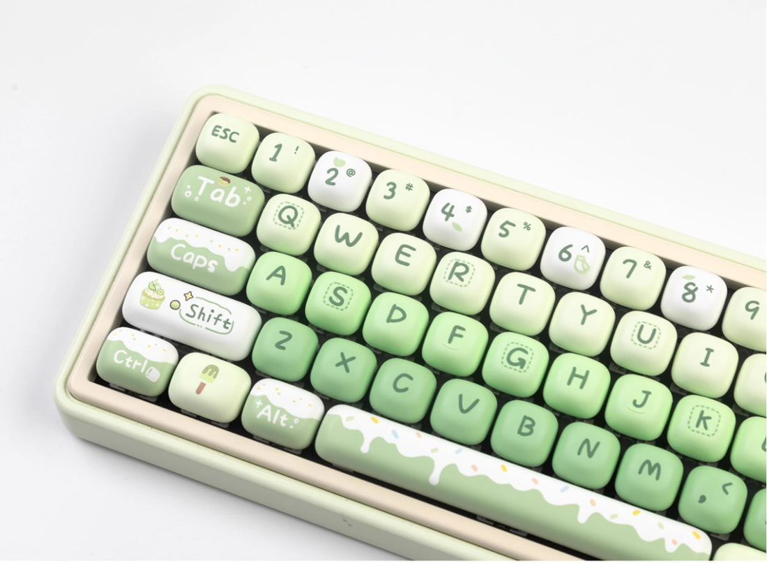 Summer Dessert House MOG Round Heat Sublimation Personalized Set Keycaps