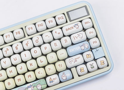 Chiikawa Theme MOG Round Heat Sublimation Personalized Set Keycaps