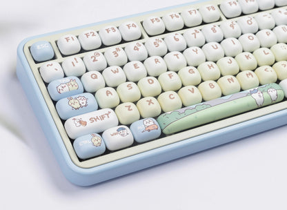 Chiikawa Theme MOG Round Heat Sublimation Personalized Set Keycaps