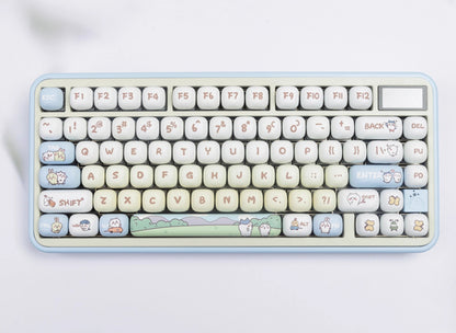 Chiikawa Theme MOG Round Heat Sublimation Personalized Set Keycaps
