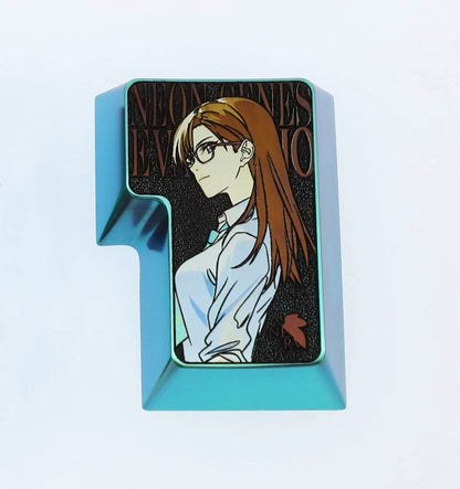 EVA, Mari Makinami Illustrious, iso return titanium alloy keycaps, decorative keycaps, personalized keycaps