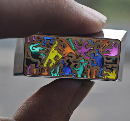 Strange Little Man, Titanium Translucent, Luminous, 2.25U Carriage Return Personalised Keycaps