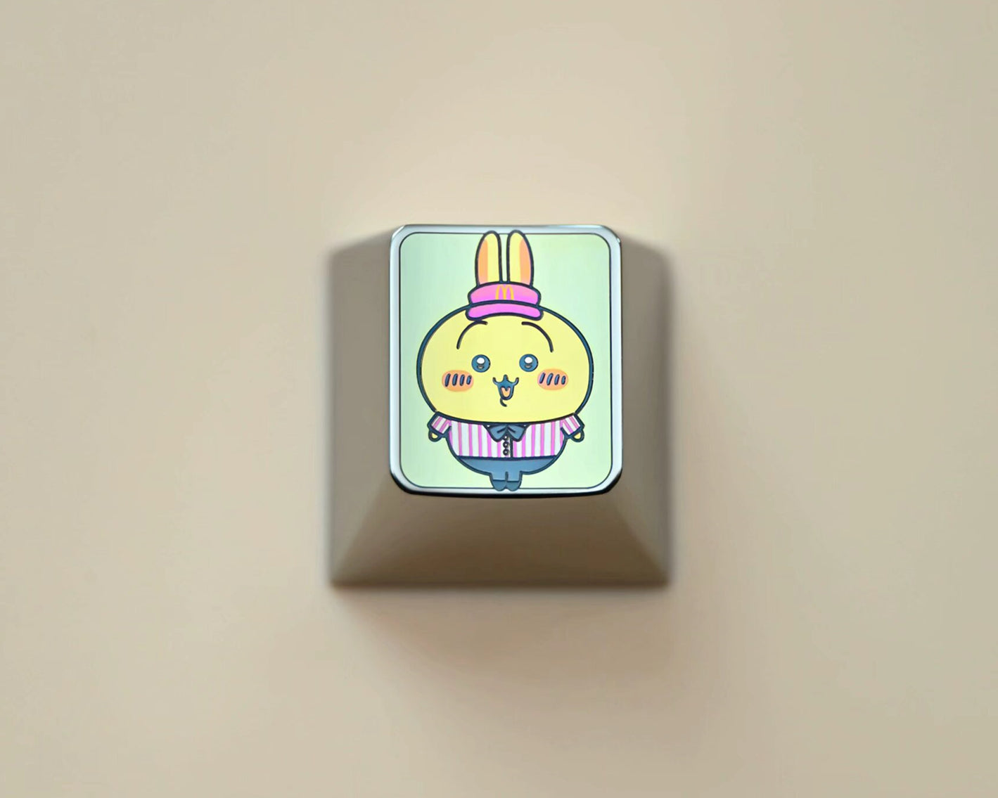 Chiikawa， Titanium alloy metal personalized keycaps, keyboard decorative keycaps