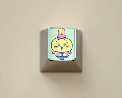 Chiikawa， Titanium alloy metal personalized keycaps, keyboard decorative keycaps