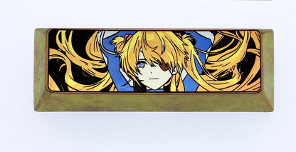 EVA, Asuka 2.75U titanium alloy personalized keycap, metal decorative art keycap