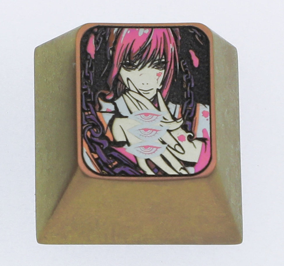 Chainsaw Man, Makima, 1U titanium alloy personalized keycaps, decorative keycaps, keyboard metal keycaps