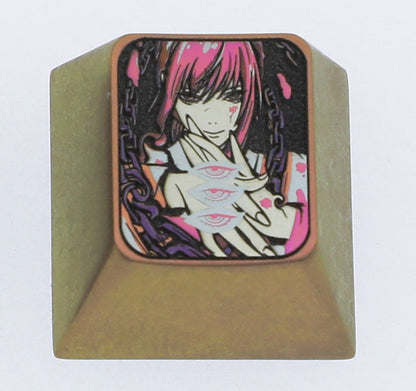 Chainsaw Man, Makima, 1U titanium alloy personalized keycaps, decorative keycaps, keyboard metal keycaps