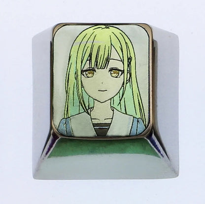 Ave Mujica 5 people, 1U titanium alloy carved keycaps, metal personalized keycaps, keyboard decorative art keycaps