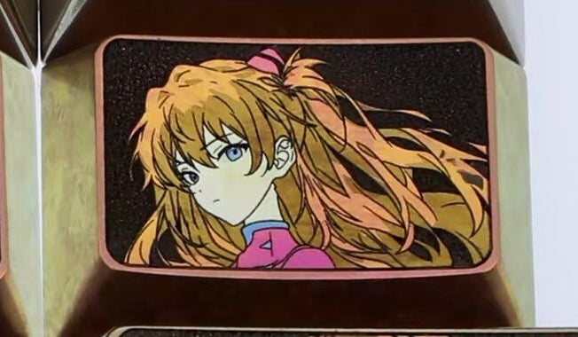 Asuka, two 1.5U titanium alloy personalized keycaps, mechanical keyboard metal decorative keycaps