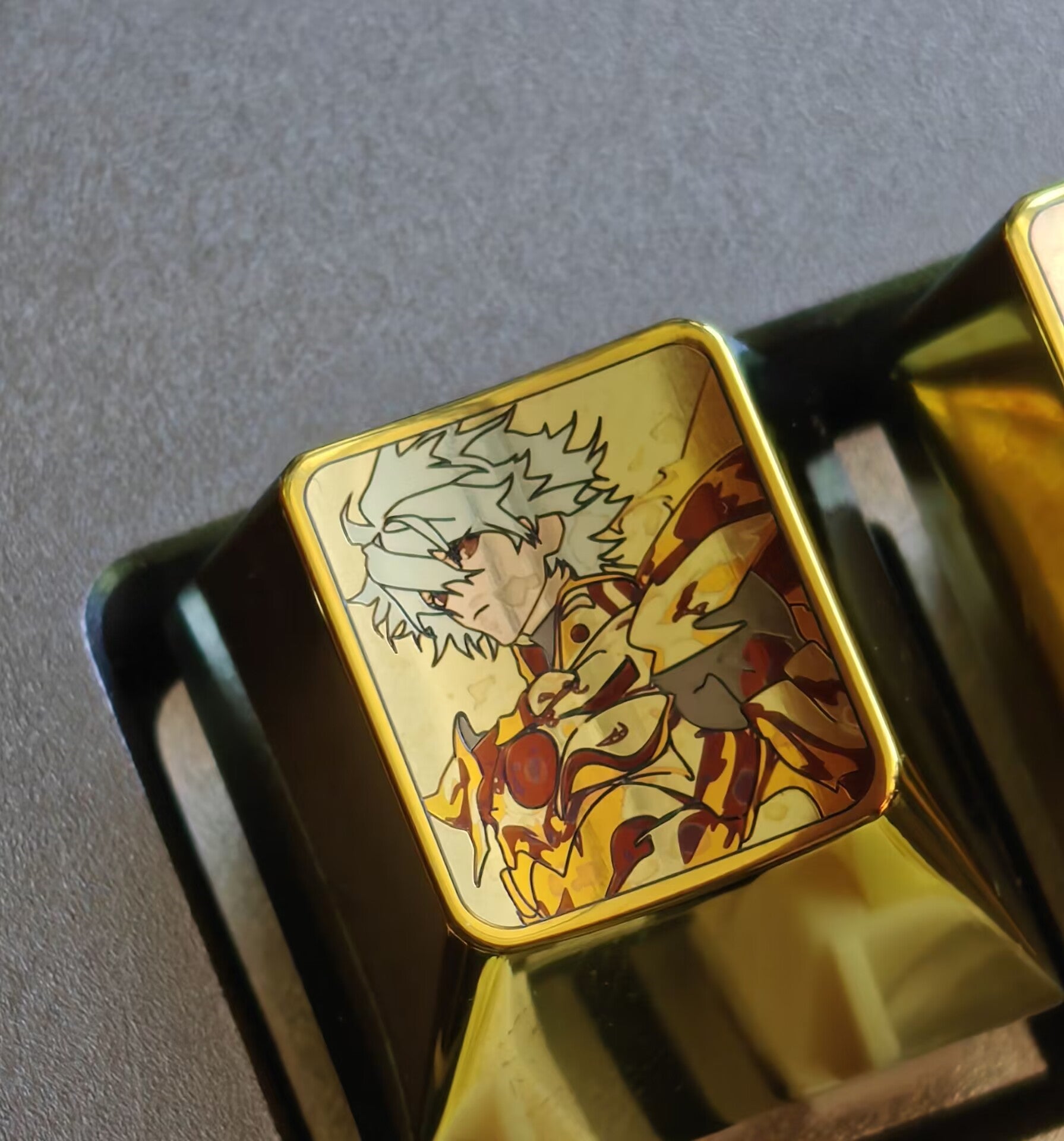 EVA/Saint doujin，Titanium alloy metal keycaps, personalized keycaps, keyboard decorative keycaps