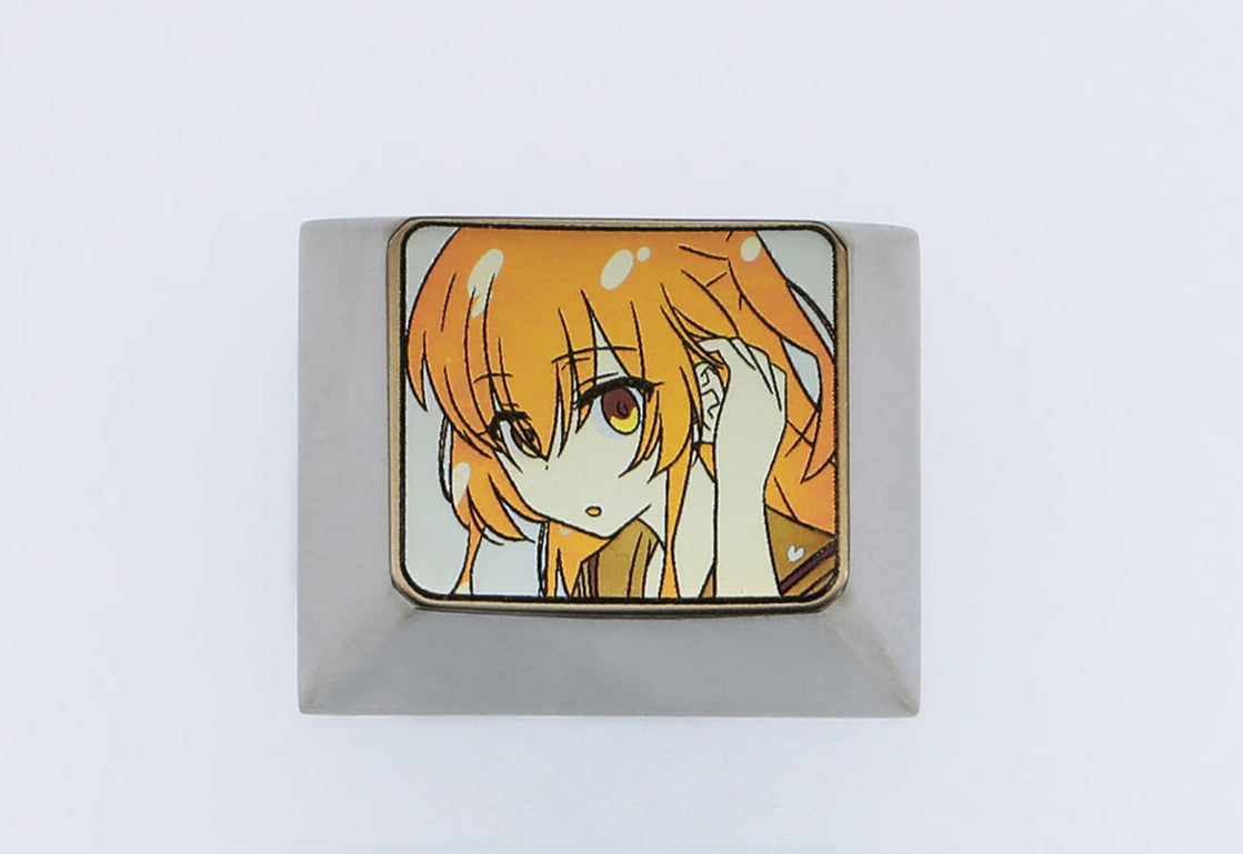 Bocchi The Rock!， Kita Ikuyo, 1.25U titanium alloy carved personalized keycaps, mechanical keyboard decorative keycaps