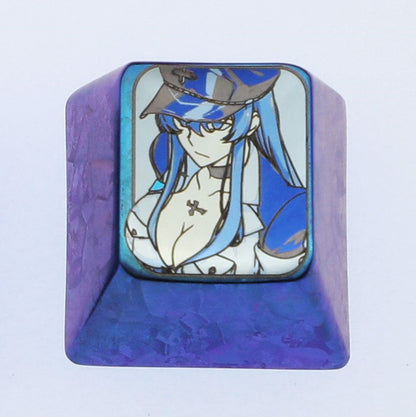 Esdese， Titanium alloy 1U personalized keycaps, metal decorative keycaps, keyboard customized keycaps