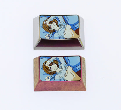 Noctchill, 1.5U (tab) titanium alloy personalized keycaps, anime character decorative keycaps, metal art keycaps