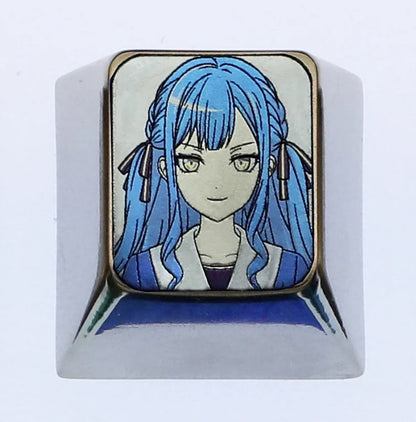 Ave Mujica 5 people, 1U titanium alloy carved keycaps, metal personalized keycaps, keyboard decorative art keycaps