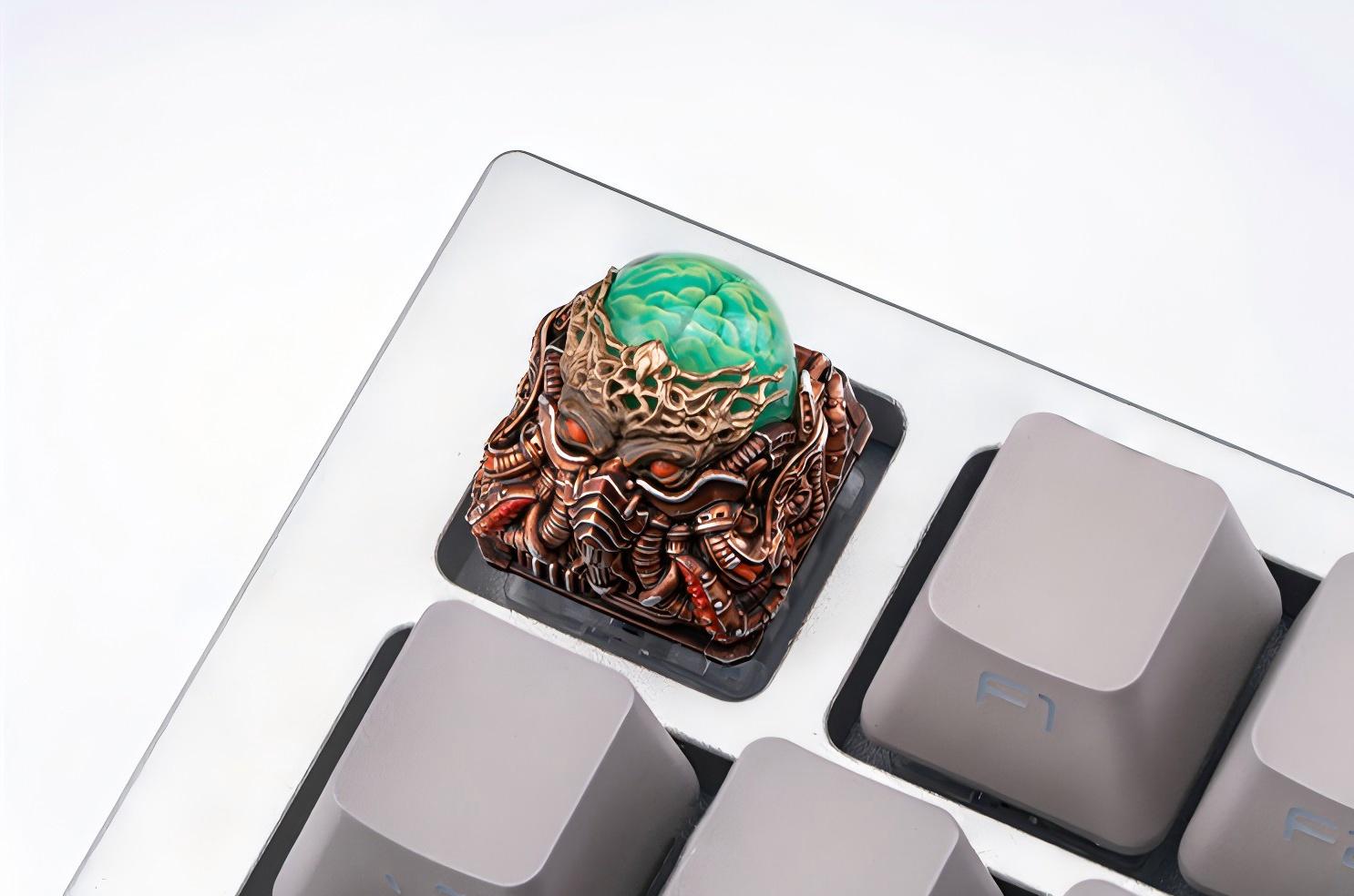 Smelt Stars Resin Craftsman Keycaps, Mechanical Keyboard Decorative Keycaps, Resin Keycaps.